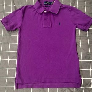 Polo Boys Polo Size S(8) Purple.